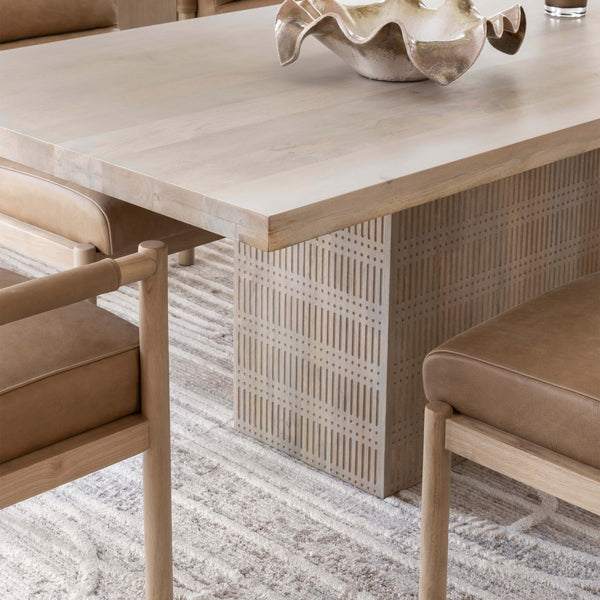 Home Fashion Kelby Dining Table Light Wash By Four Hands