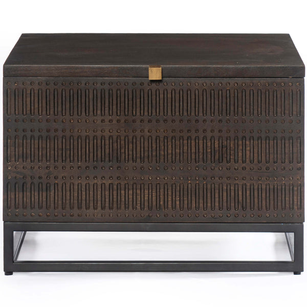 Home Fashion Kelby Storage Bunching Table Carved Vintage Brown By Four Hands