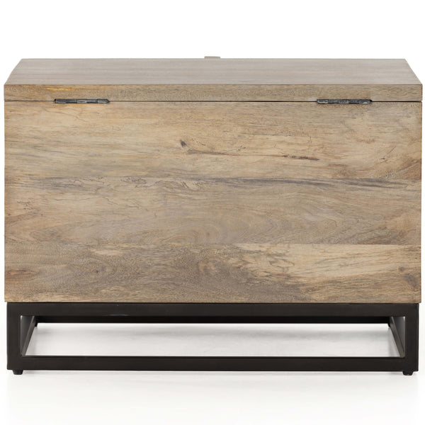 Home Fashion Kelby Storage Bunching Table Light Wash Carved By Four Hands