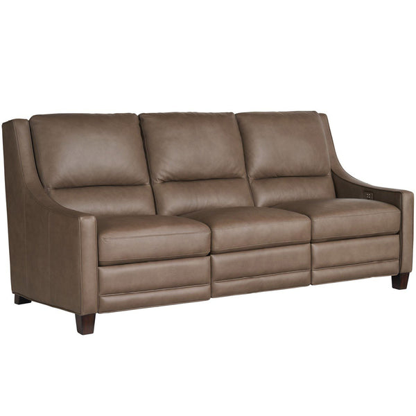 Home Fashion Kelce Leather Power Motion Sofa Aspen Lenado