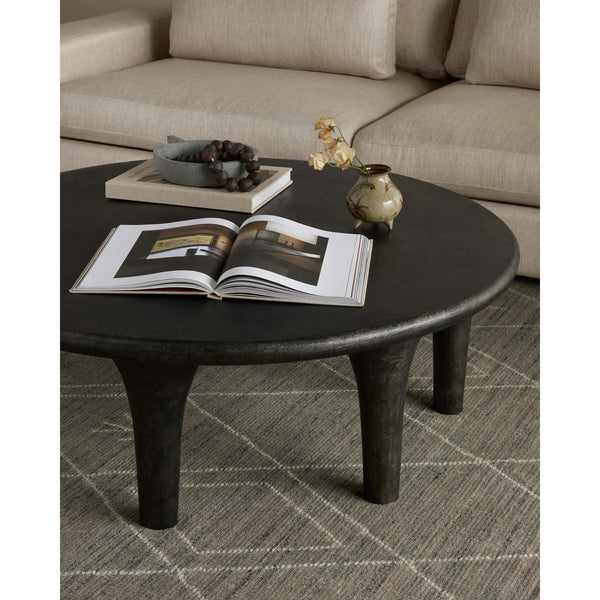 Home Fashion Kelden Coffee Table Raw Black By Four Hands