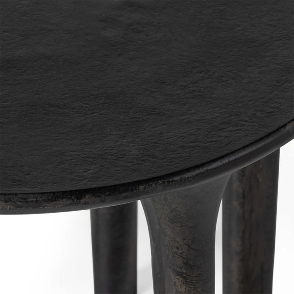 Home Fashion Kelden End Table Raw Black By Four Hands