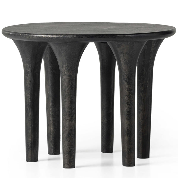 home fashion Kelden End Table Raw Black by Four Hands