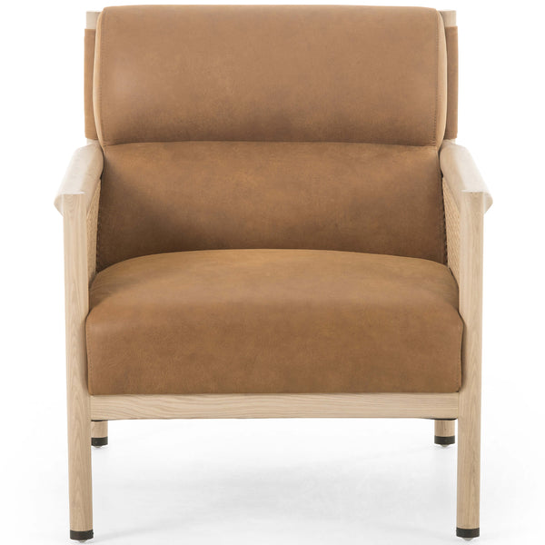 Home Fashion Kempsey Leather Chair Kennison Cognac By Four Hands