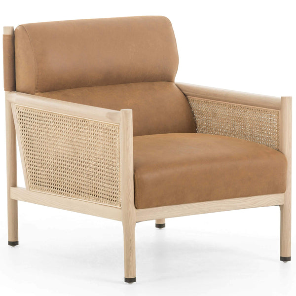 home fashion Kempsey Leather Chair Kennison Cognac by Four Hands