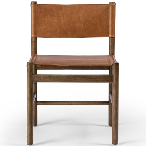 Home Fashion Kena Leather Dining Chair Sonoma Butterscotch Set Of 2 By Four Hands