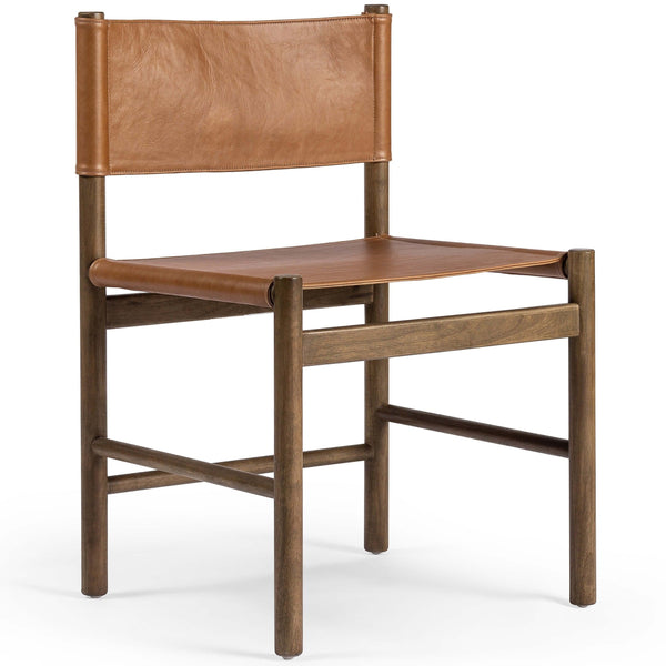 home fashion Kena Leather Dining Chair Sonoma Butterscotch Set of 2 by Four Hands