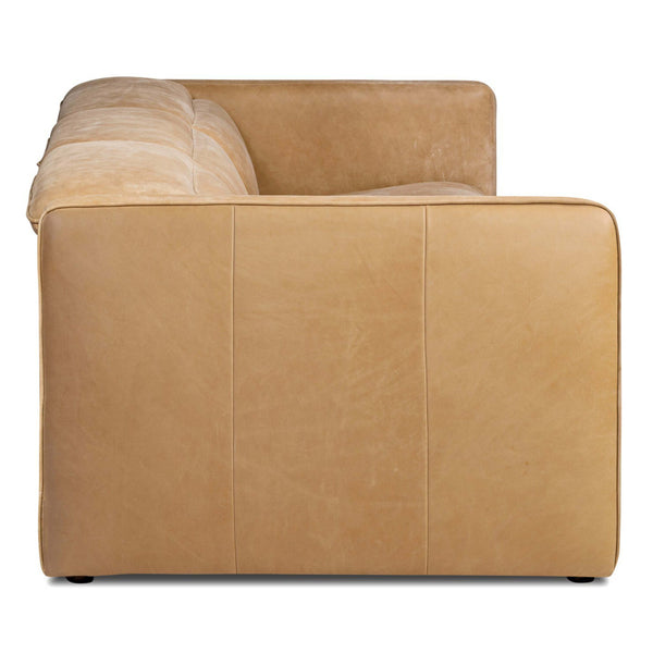 Home Fashion Kenlee Leather Power Recliner 3 Piece Sectional Palermo Cognac By Four Hands