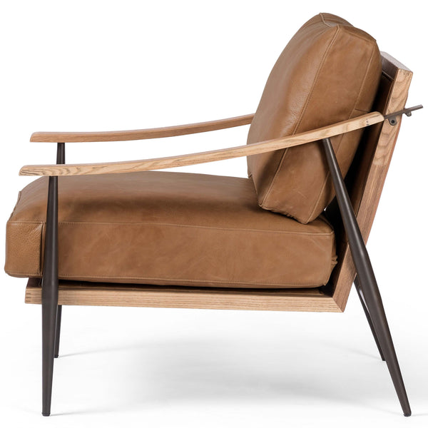 Home Fashion Kennedy Leather Chair Palermo Cognac By Four Hands