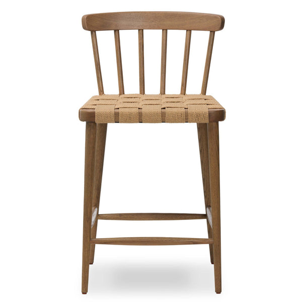 Home Fashion Kershaw Counter Stool Natural Rush By Four Hands