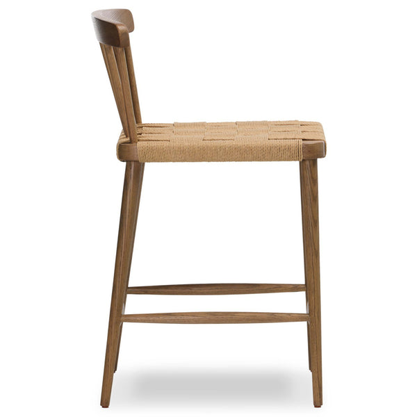 Home Fashion Kershaw Counter Stool Natural Rush By Four Hands