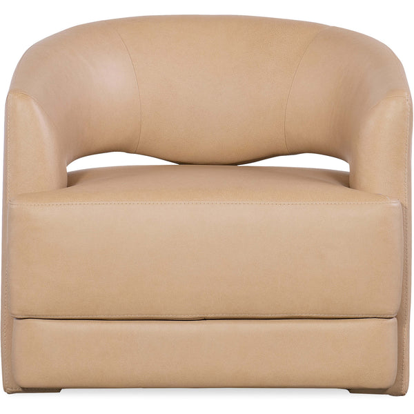 home fashion Keys Leather Swivel Chair Verona Biscotti