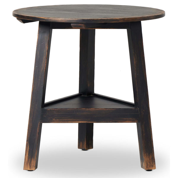Home Fashion Kickapoo River Cricket Table Distressed Black By Four Hands