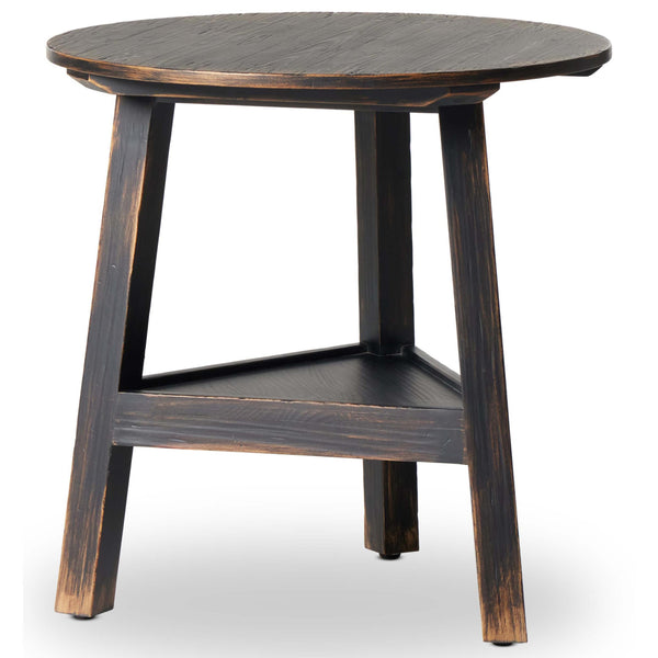 Home Fashion Kickapoo River Cricket Table Distressed Black By Four Hands
