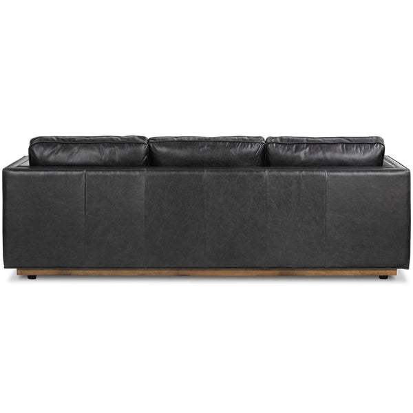 Home Fashion Kiera Leather Sofa Sonoma Black By Four Hands