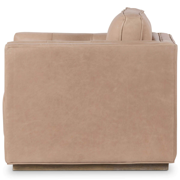 Home Fashion Kiera Leather Swivel Palermo Nude By Four Hands