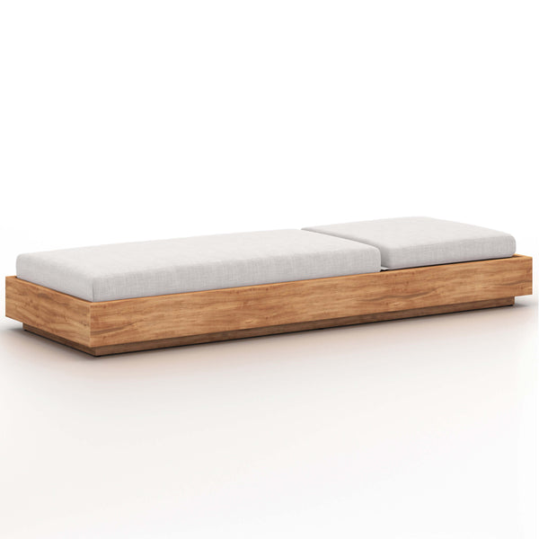 Home Fashion Kinta Outdoor Chaise Stone Grey By Four Hands