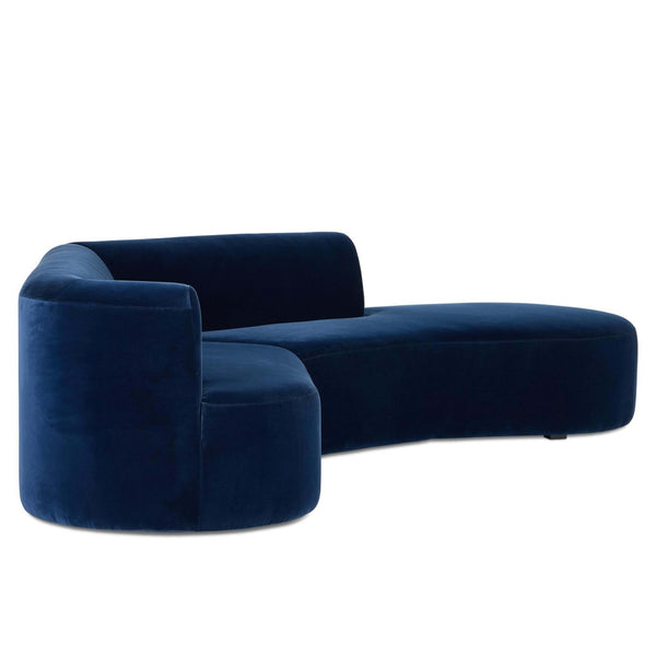 Home Fashion Kipton 2 Piece Sectional W/ Chaise Surrey Midnight