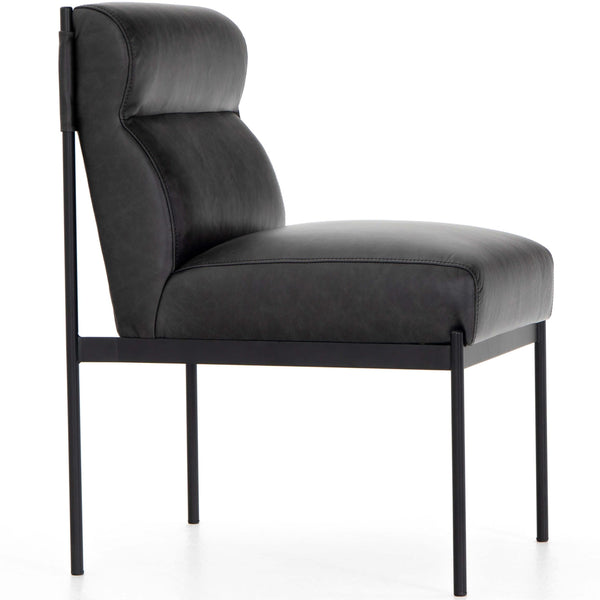 Home Fashion Klein Leather Dining Chair Sonoma Black Set Of 2 By Four Hands