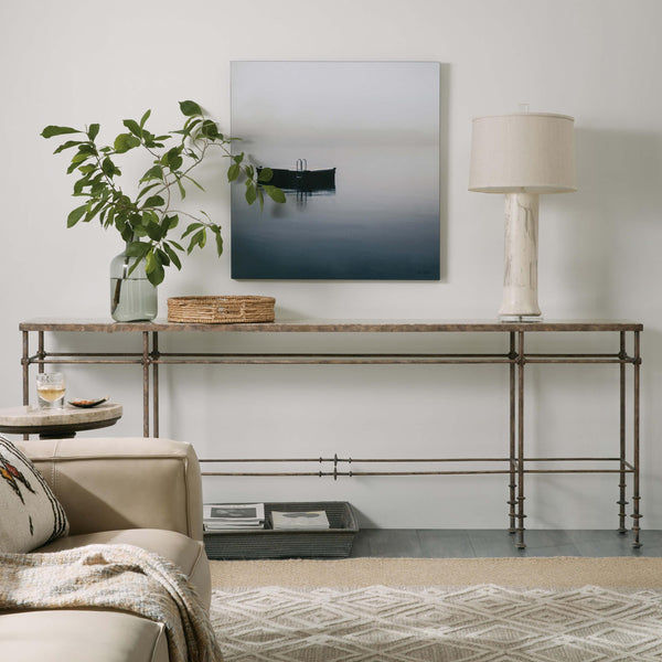 Home Fashion La Grange St James Metal And Stone Console