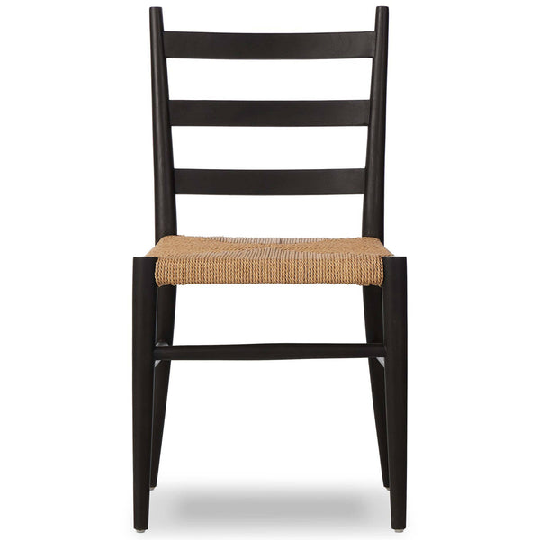 Home Fashion Ladder Back Outdoor Dining Chair Aged Ebony Set Of 2 By Four Hands