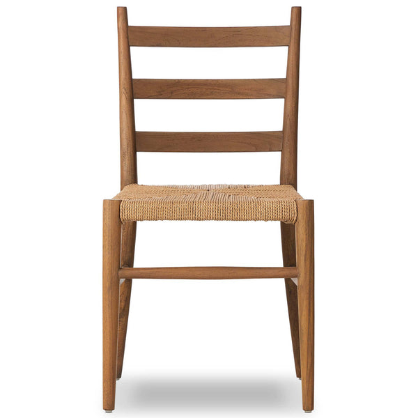 Home Fashion Ladder Back Outdoor Dining Chair Toasted Brown Set Of 2 By Four Hands