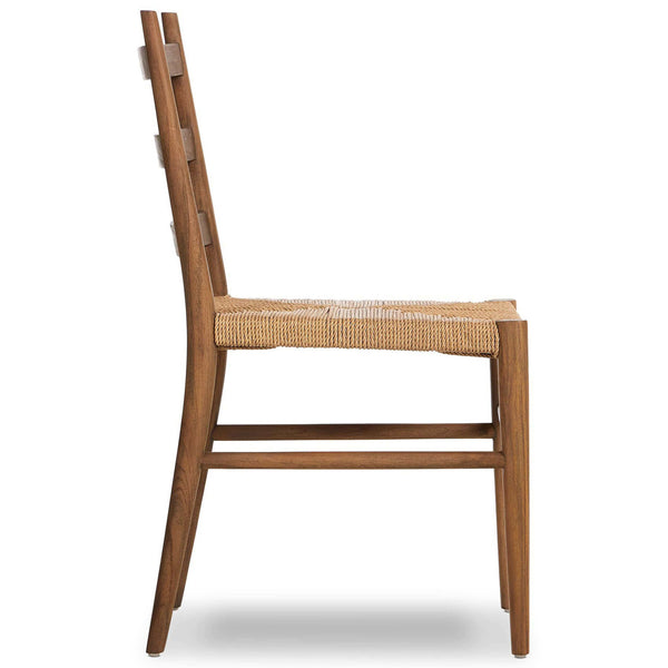 Home Fashion Ladder Back Outdoor Dining Chair Toasted Brown Set Of 2 By Four Hands