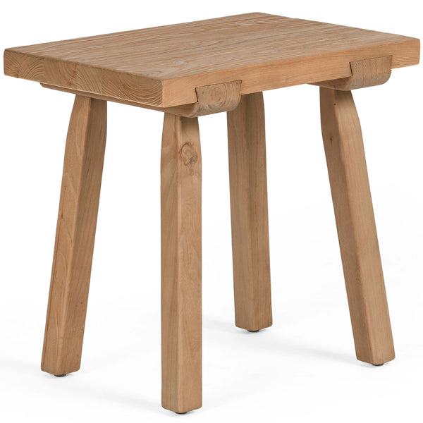 home fashion Lahana Accent Stool Natural Elm by Four Hands