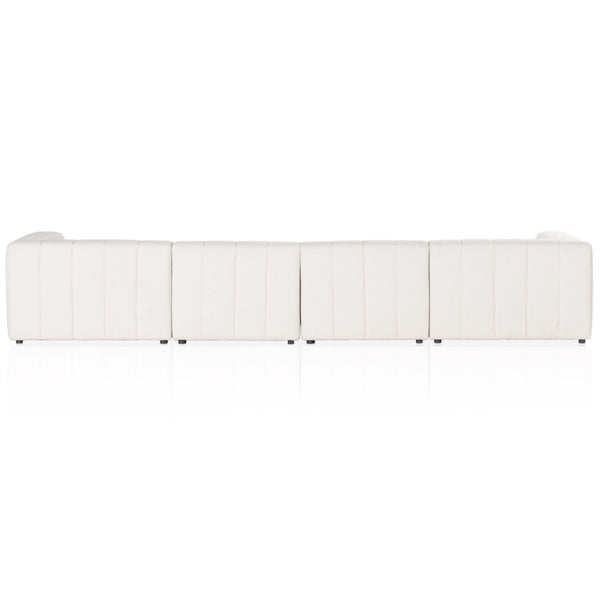Home Fashion Langham Channeled 4 Piece Sectional Fayette Cloud By Four Hands