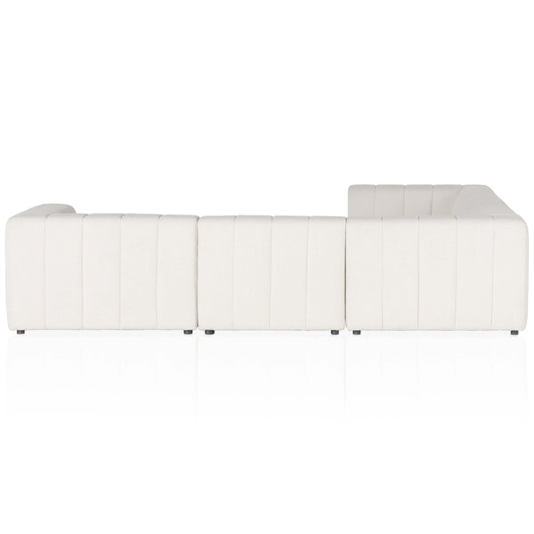 Home Fashion Langham Channeled 5 Piece Sectional Fayette Cloud By Four Hands