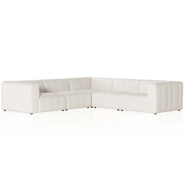 home fashion Langham Channeled 5 Piece Sectional Fayette Cloud by Four Hands