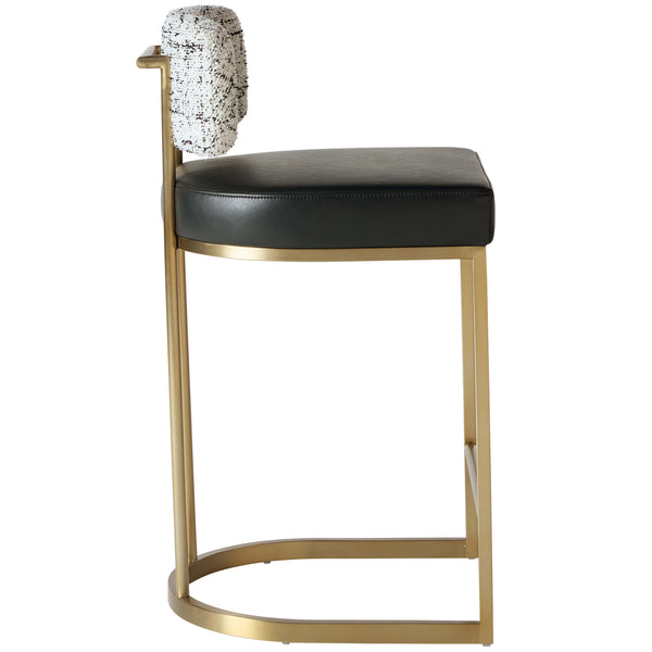 Home Fashion Larissa Bar & Counter Stool Bravo Black/Halton Birch