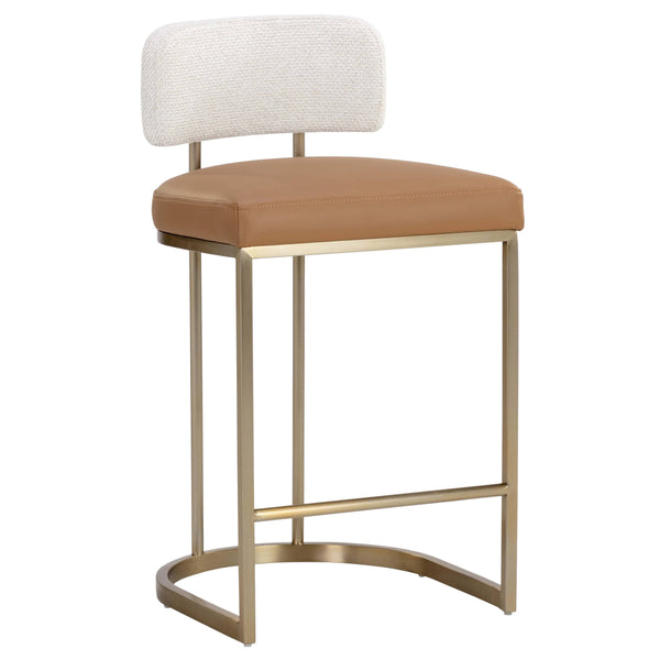 home fashion Larissa Bar & Counter Stool Napa Cognac/Rhea Light Barley
