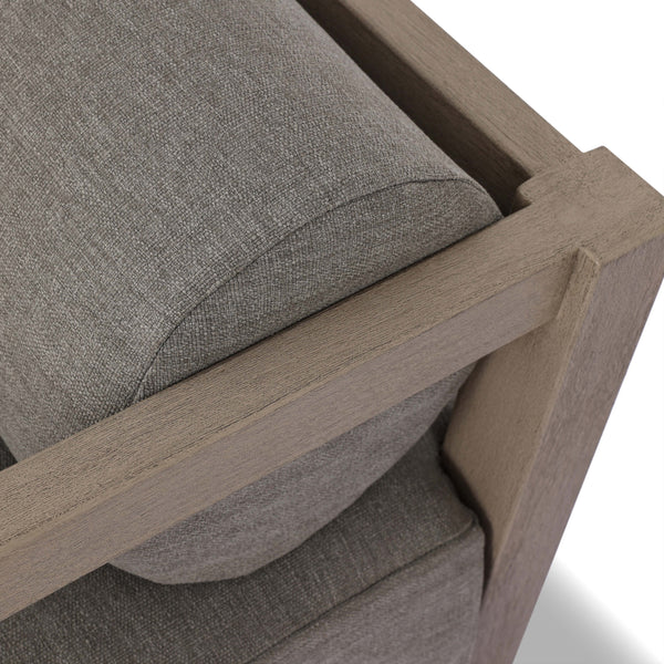 Home Fashion Laskin Outdoor Daybed Alessi Fawn/Washed Brown By Four Hands