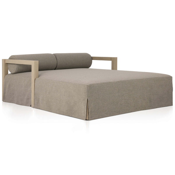 home fashion Laskin Outdoor Daybed Alessi Fawn/Washed Brown by Four Hands