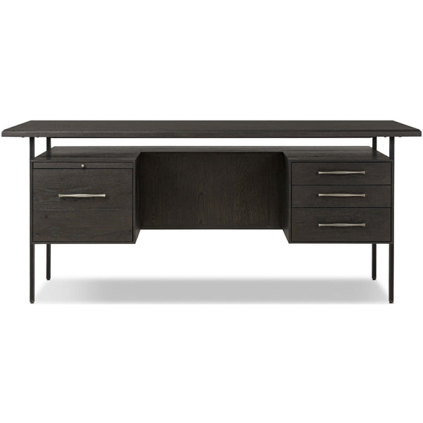 Home Fashion Lauren Desk Charcoal Oak By Four Hands