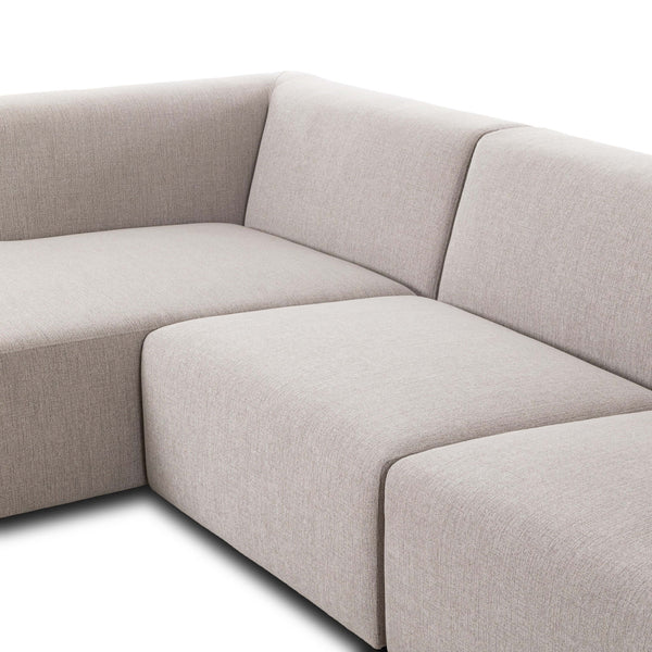 Home Fashion Lawndale 3 Piece Sectional Napa Sandstone By Four Hands