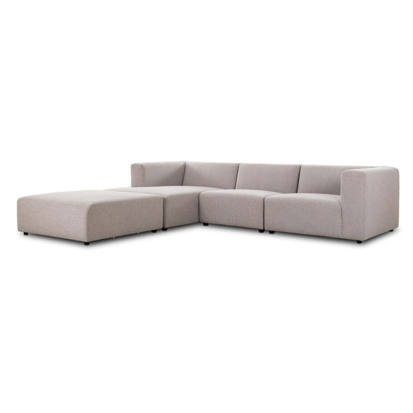 home fashion Lawndale 3 Piece Sectional w/ Ottoman Napa Sandstone by Four Hands