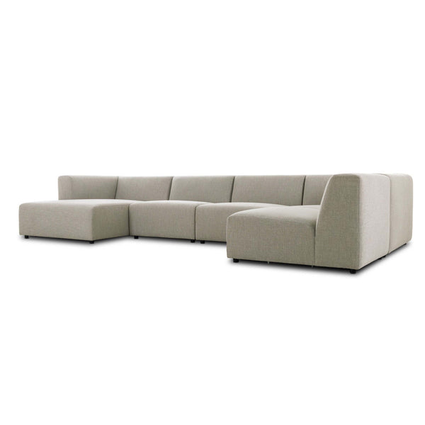 Home Fashion Lawndale 5 Piece Sectional Napa Sandstone By Four Hands