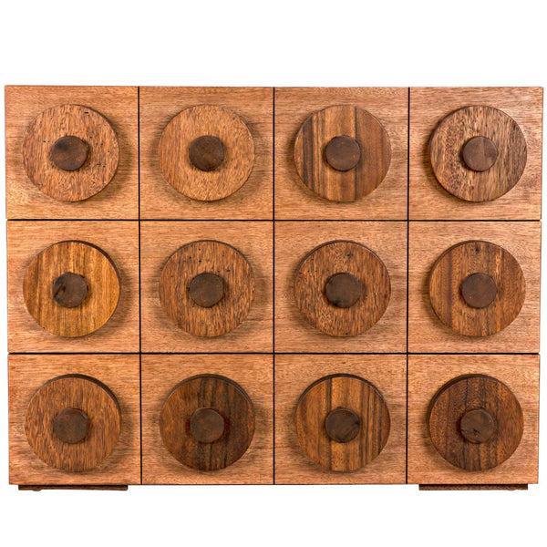 Home Fashion Lego Sideboard W/3 Drawers Dark Walnut