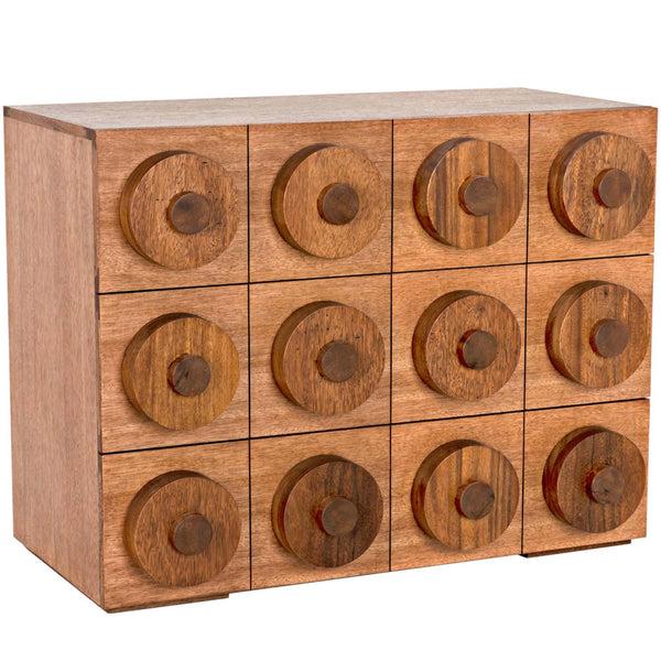 home fashion Lego Sideboard w/3 Drawers Dark Walnut