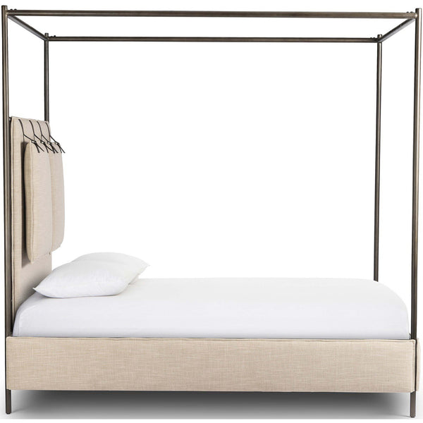 Home Fashion Leigh Canopy Bed Palm Ecru By Four Hands