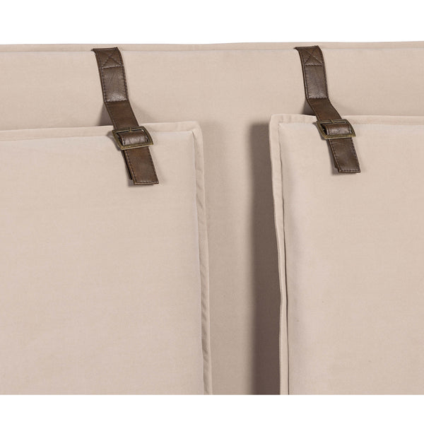 Home Fashion Leigh Queen Bed Velvet Sand By Four Hands