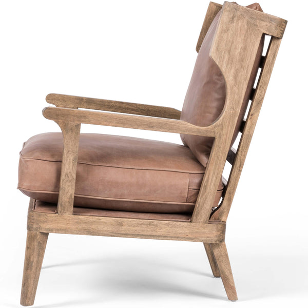 Home Fashion Lennon Leather Chair Heirloom Sienna By Four Hands