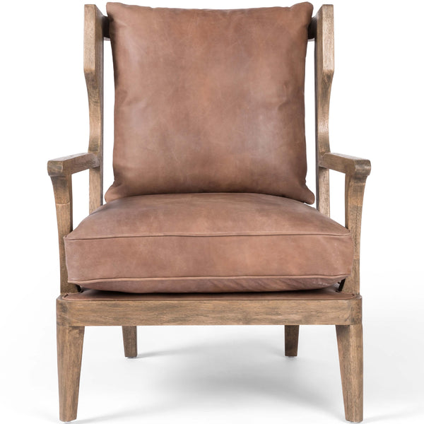 Home Fashion Lennon Leather Chair Heirloom Sienna By Four Hands