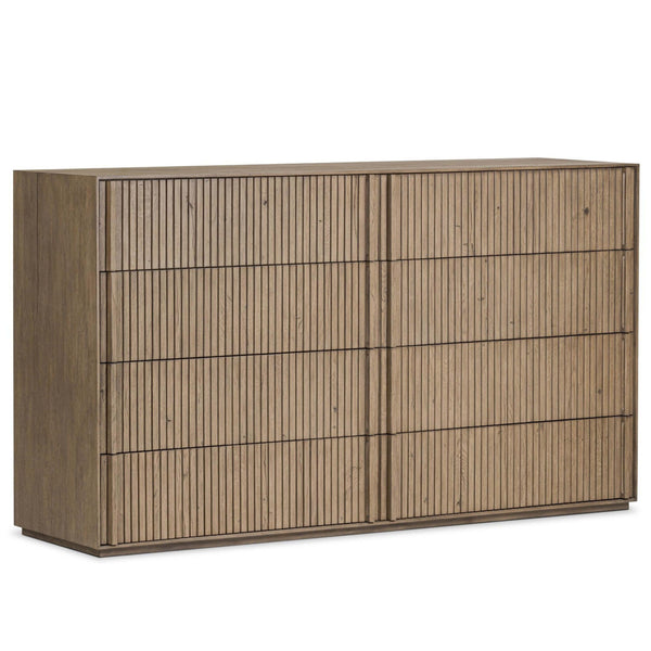 home fashion Leo 8 Drawer Dresser Rustic Grey by Four Hands