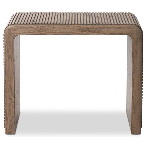 Home Fashion Leo End Table Rustic Grey By Four Hands