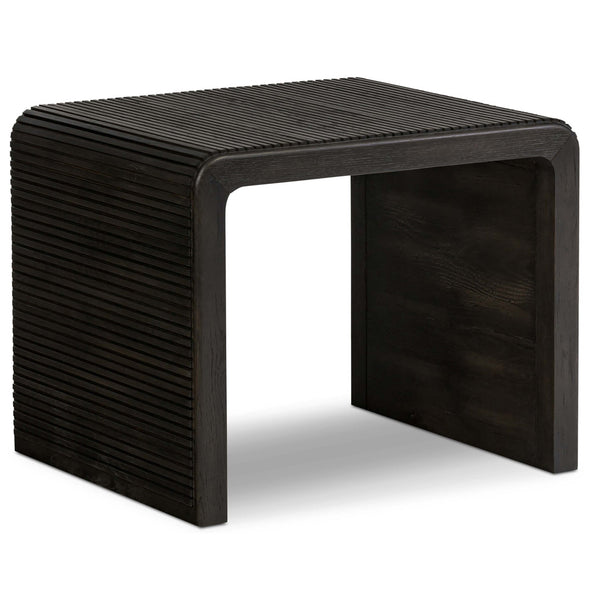 home fashion Leo End Table Smoked Black by Four Hands