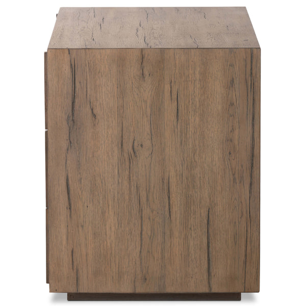 Home Fashion Leo Nightstand Rustic Grey By Four Hands