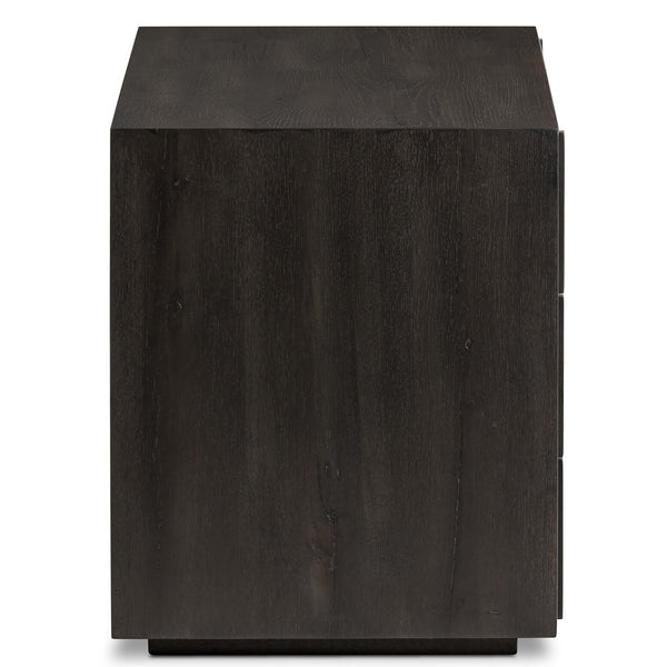 Home Fashion Leo Nightstand Smoked Black By Four Hands